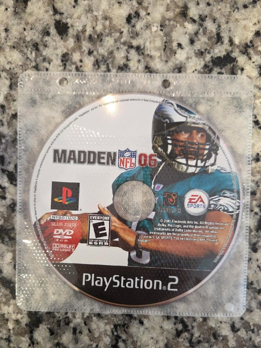 Madden NFL 06 (PS2) PlayStation 2 Game Disc - NO CASE