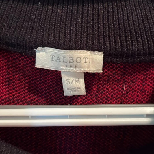 Talbots Plaid Poncho S/M