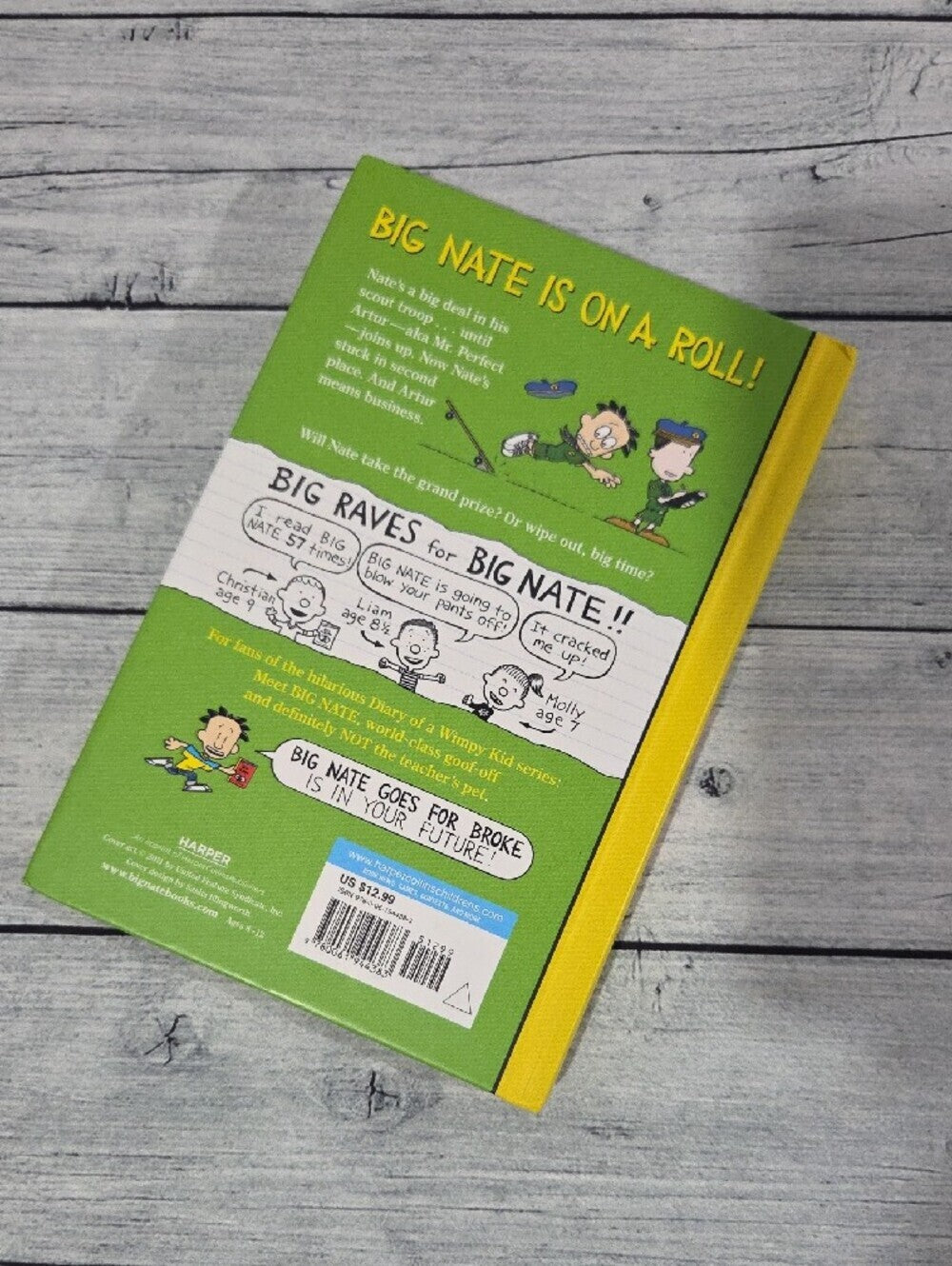Big Nate: On a Roll by Lincoln Peirce Hardcover Book