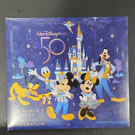 Disney World 50th Anniversary 16 Month Calendar