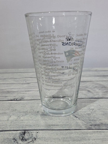 New England Patriots Super Bowl XLIX Champions Pint Glass