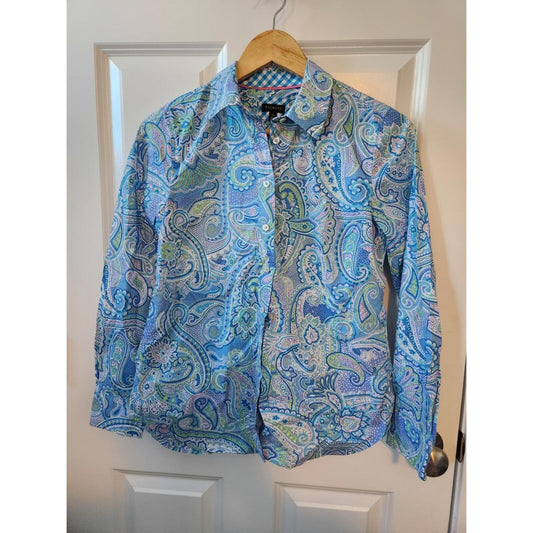 Talbots Paisley Blouse XS