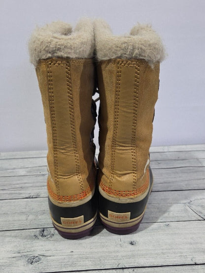 Sorel Joan Of Arctic Youth Waterproof Winter Boots Size 2