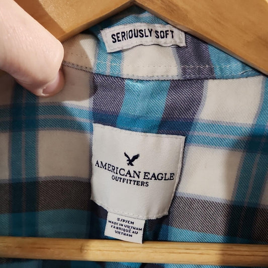American Eagle Plaid Shirt Mens S
