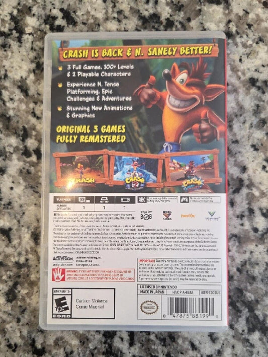 Crash Bandicoot N. Sane Trilogy - Nintendo Switch