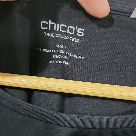 Chico's 3/4 Sleeve T S