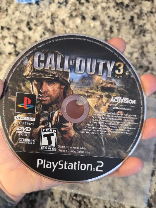 Call of Duty 3 (PS2) PlayStation 2 Game Disc - NO CASE