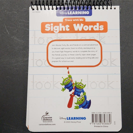 Toy Story Sight Words Dry Erase Book