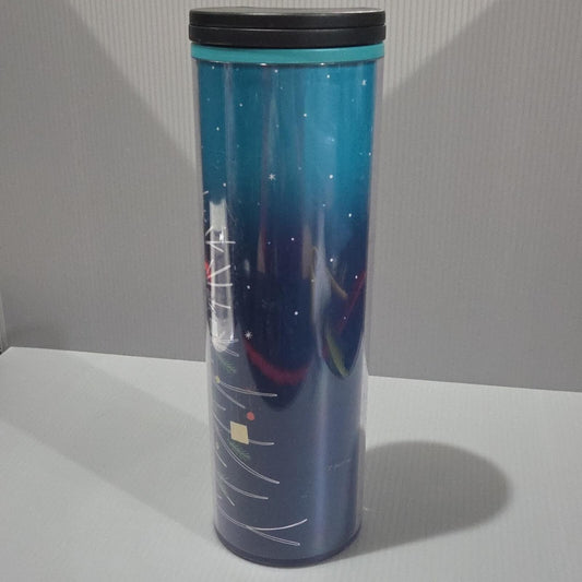 Starbucks 2018 Teal Ombre Christmas Tree 16 oz. Tumbler