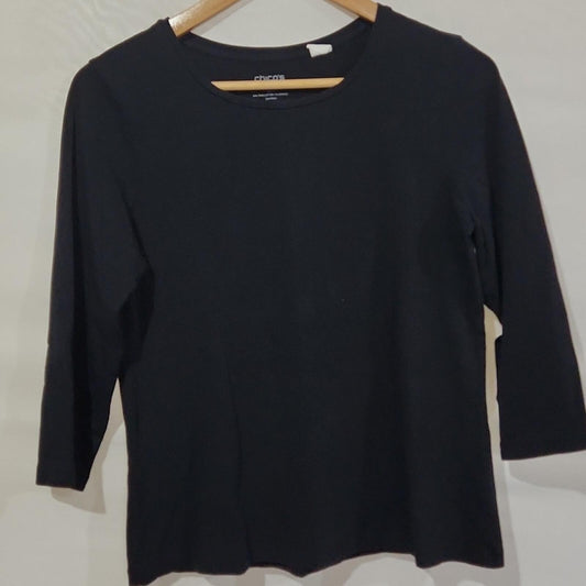 Chico's 3/4 Sleeve T S