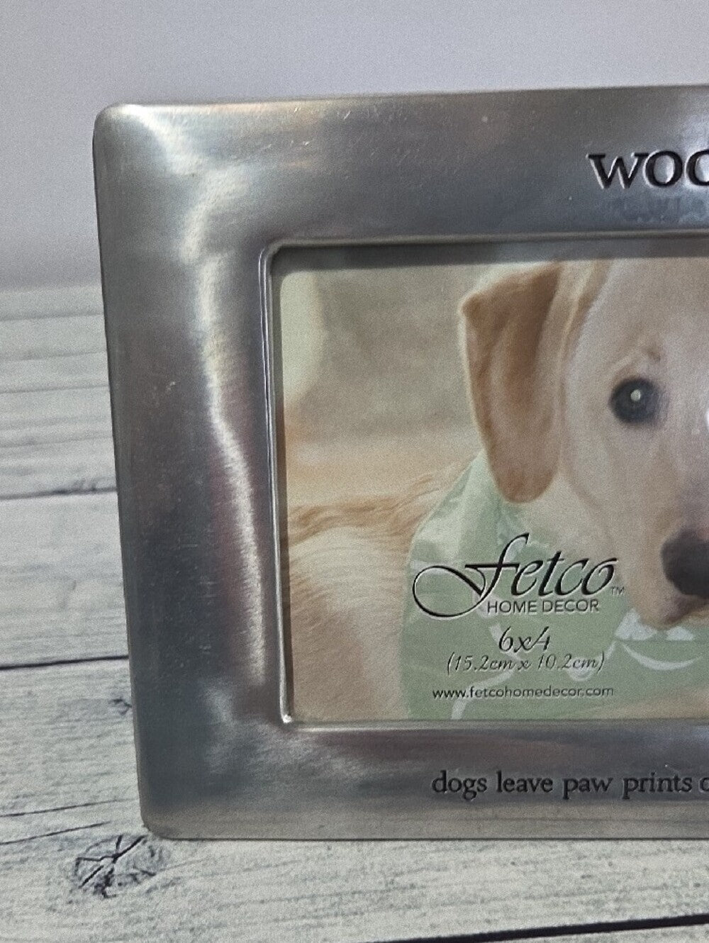 Fetco Silver Polished Dog 4x6 Photo Frame
