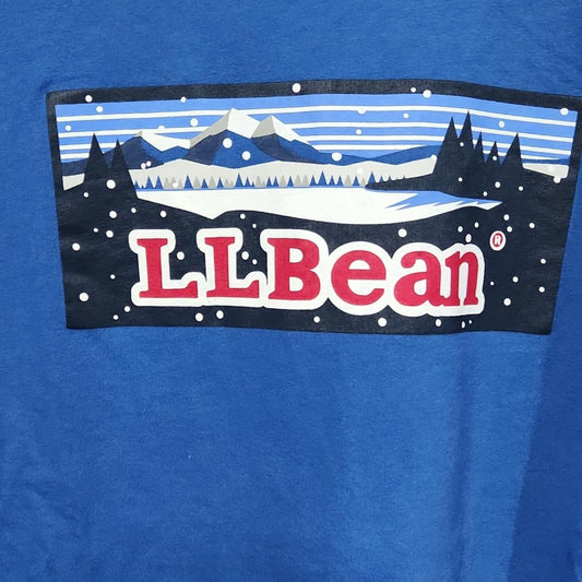 L.L. Bean Long Sleeved Winter Themed T Shirt MP