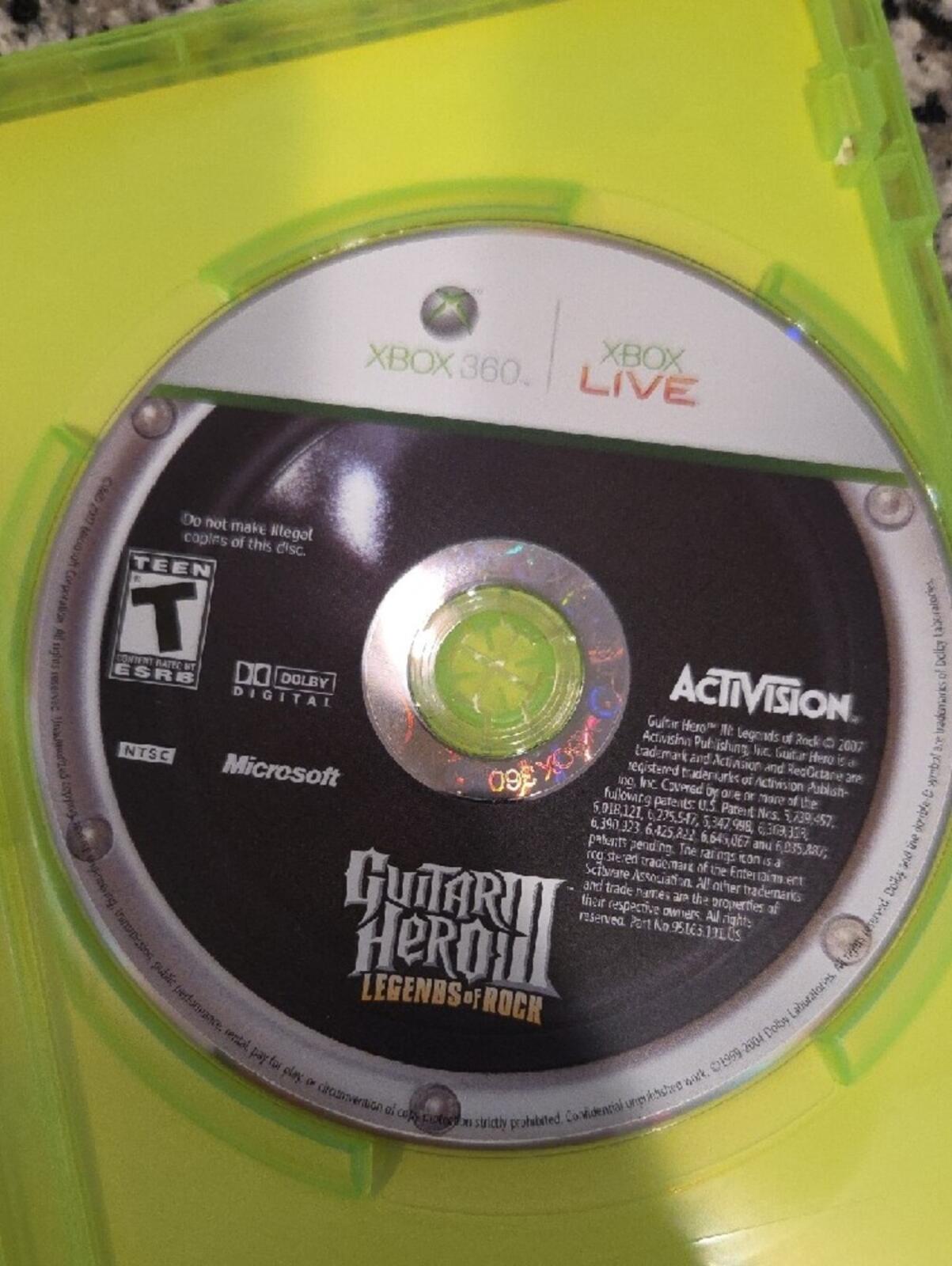 Guitar Hero III Legends of Rock Xbox 360