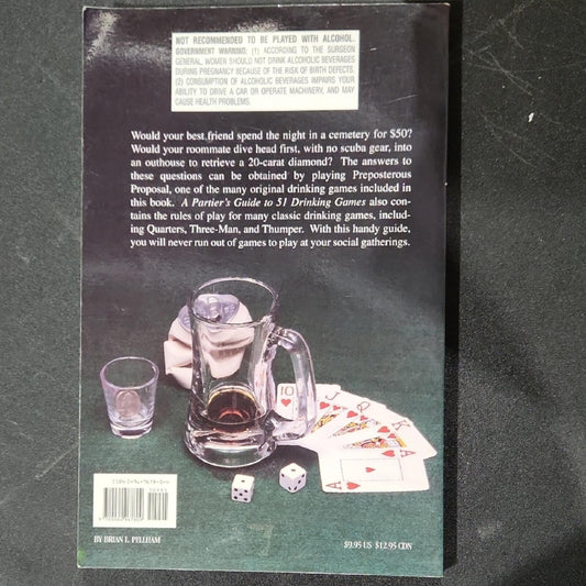 51 Drinking Games by Brian L. Pellham - Black Cover
