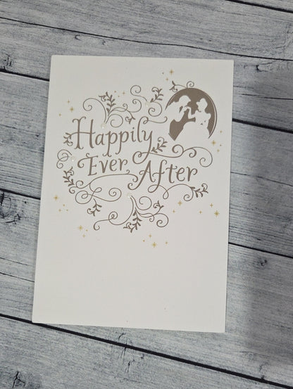 Disney Hallmark White Cinderella Greeting Card For Decor
