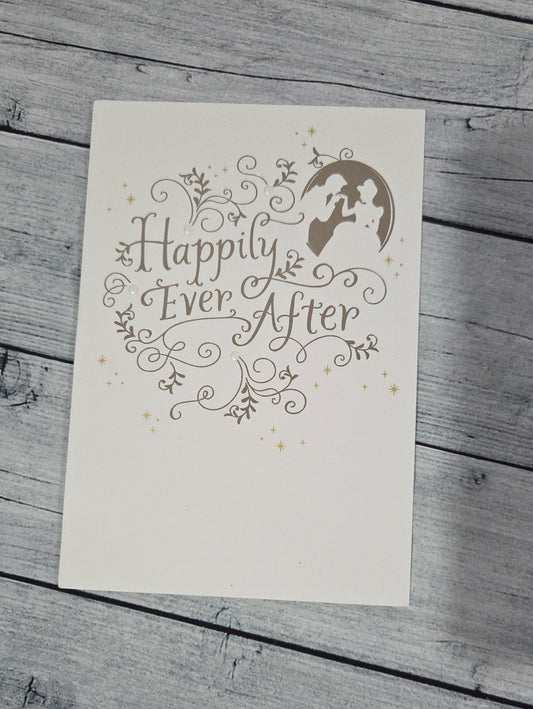 Disney Hallmark White Cinderella Greeting Card For Decor