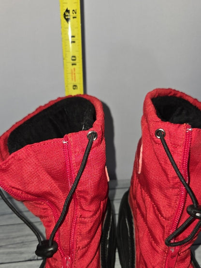 Lands' End Red and Black Youth Winter Boots Size 5