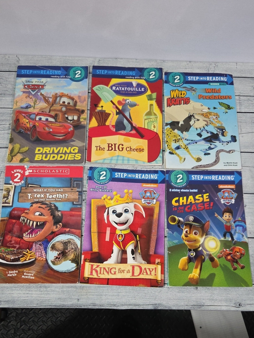 Set Of 6 Step into Reading Level 2 Kids Books