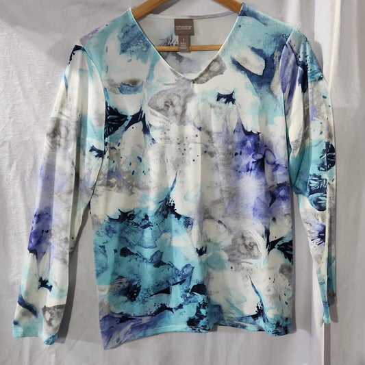 Chico's V Neck Sweater/Top S