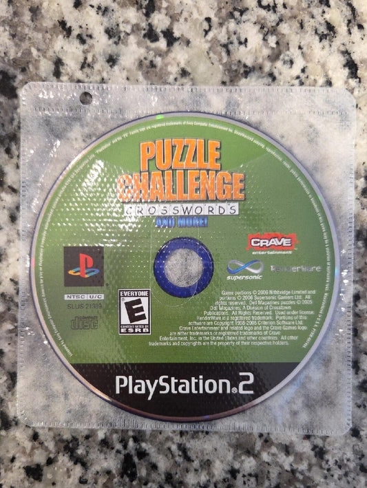 Puzzle Challenge (PS2) Playstation 2 Disc - NO CASE