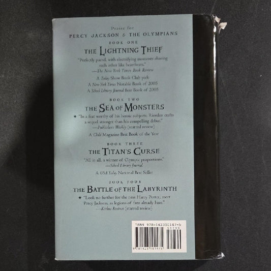 Percy Jackson The Last Olympian Hardcover Book