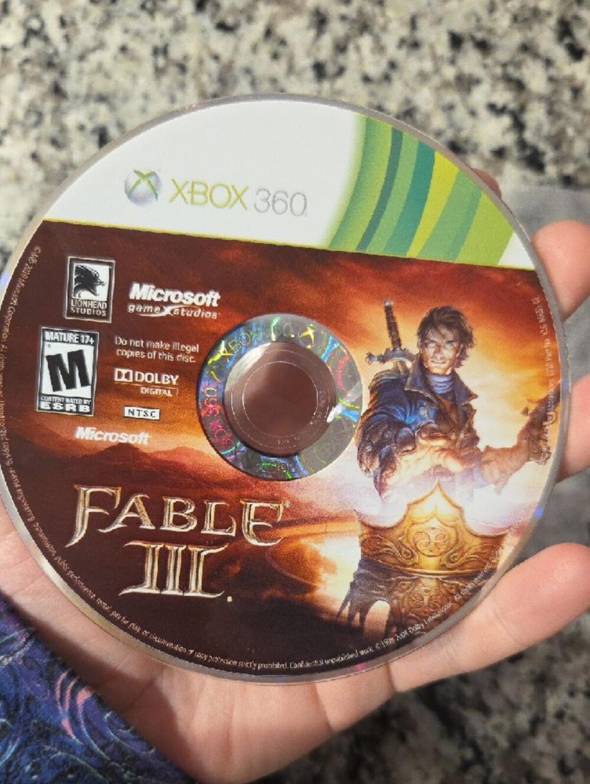 Fable II Xbox 360 Game Disc - NO CASE