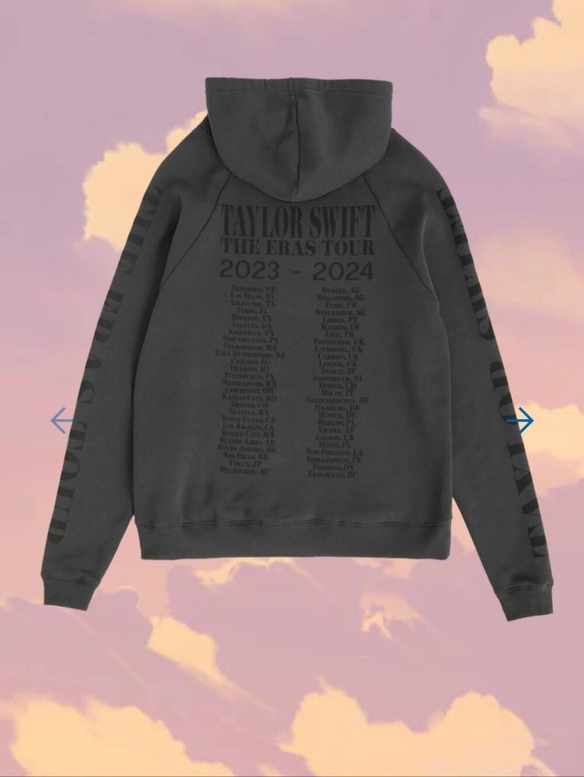 Taylor Swift Eras Tour Through Vancouver Hoodie L