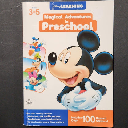 Disney Preschool Work Book