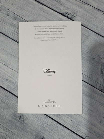 Disney Hallmark Signature Ariel Little Mermaid Quilled Greeting Card