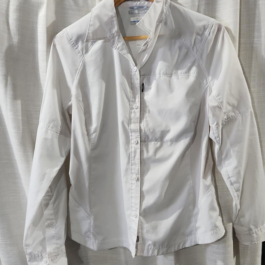 Columbia Omnishade Button Down Shirt L