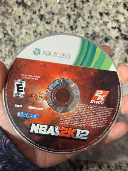 NBA 2K12 Xbox 360 Game Disc - NO CASE