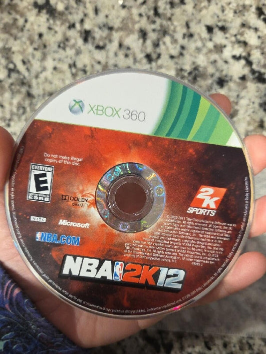 NBA 2K12 Xbox 360 Game Disc - NO CASE