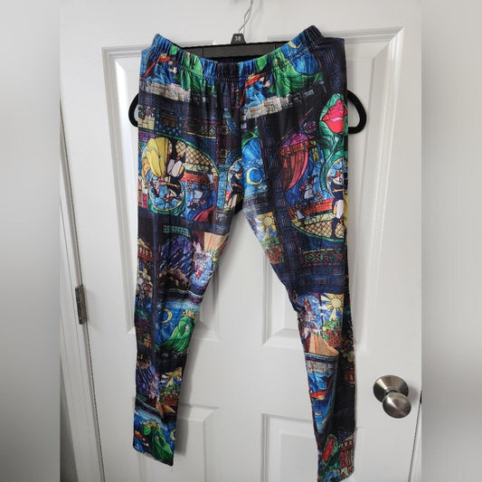 Disney Beauty And The Beast Leggings L