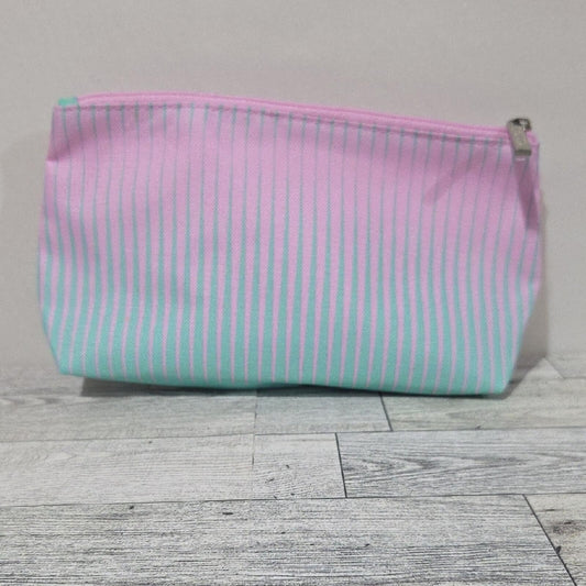 Clinique Pastel Pink and Mint Cosmetic Bag